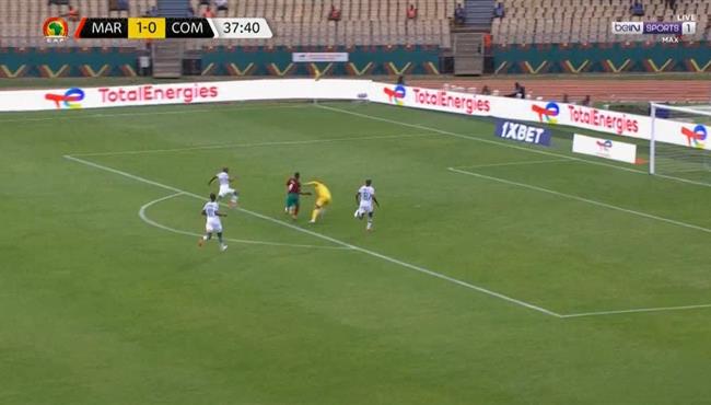 ايوب الكعبي يهدر فرصة هدف محقق امام جزر القمر