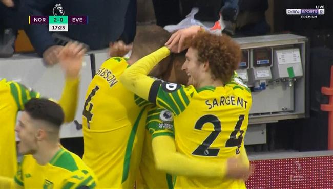 اهداف مباراة ايفرتون ونورويتش سيتي 1 2 الدوري الانجليزي