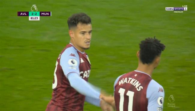 هدف كوتينيو في مرمي مانشستر يونايتد بالدوري الانجليزي