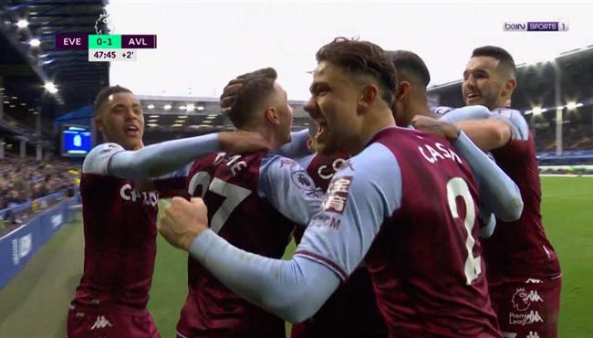 هدف فوز استون فيلا علي ايفرتون 1 0 الدوري الانجليزي