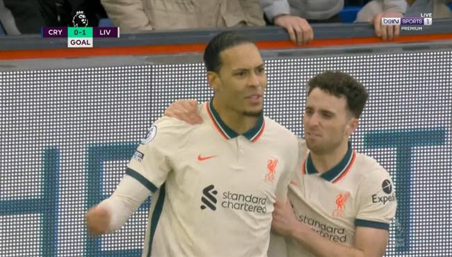هدف ليفربول الاول في مرمي كريستال بالاس بالدوري الانجليزي