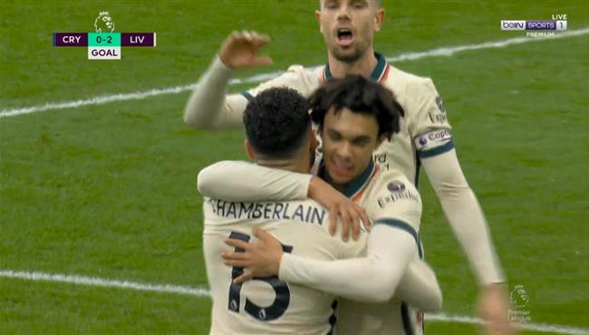 هدف ليفربول الثاني في مرمي كريستال بالاس بالدوري الانجليزي