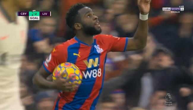 هدف كريستال بالاس في مرمي ليفربول بالدوري الانجليزي