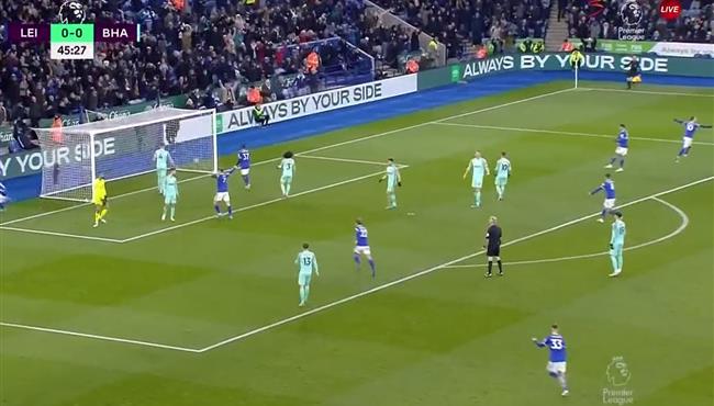 اهداف مباراة ليستر سيتي وبرايتون 1 1 الدوري الانجليزي