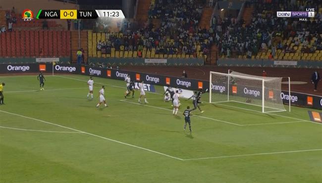 فرصة خطيره من نيجيريا علي مرمي تونس بكاس امم افريقيا
