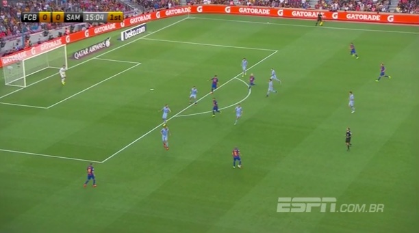 هدف سواريز في سامبدوريا بعد اسيست خرافي من ميسي