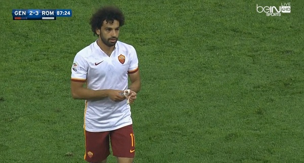 ملخص لمسات محمد صلاح فى مباراة جنوى و روما الدورى الايطالي