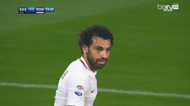 ملخص لمسات محمد صلاح في مباراة ساسولو وروما
