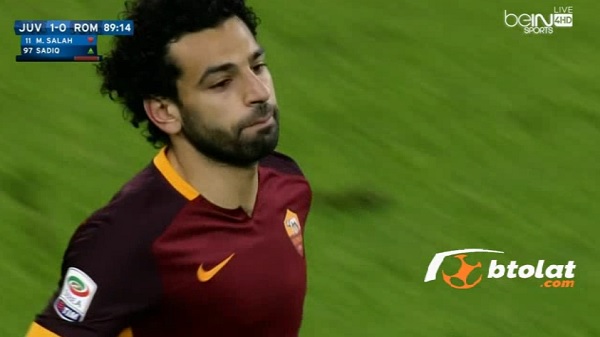 ملخص لمسات محمد صلاح ف مباراة يوفنتوس وروما