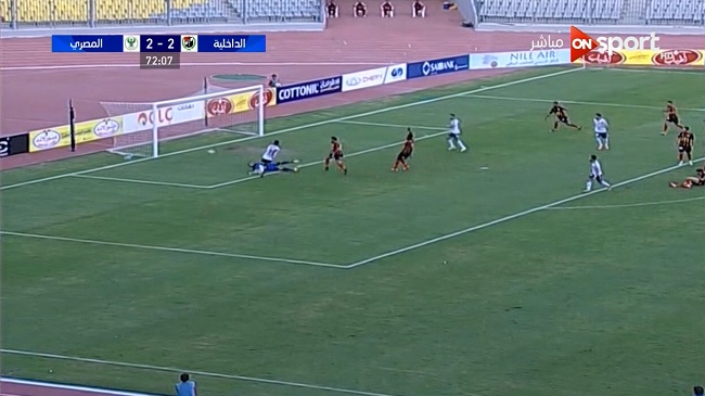 هدف احمد شرويده في مرمي الداخليه 3 2 الدوري المصري