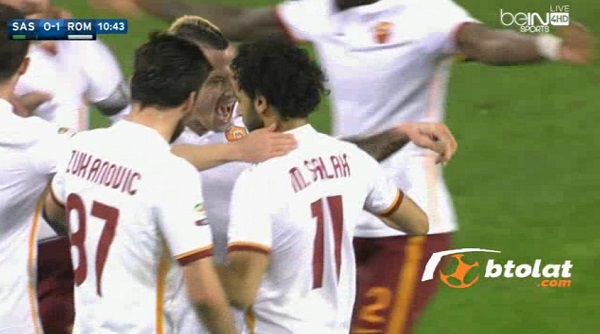 هدف محمد صلاح الرائع في مرمى ساسولو