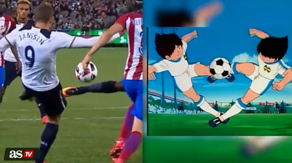 مشهد مذهل على طريقة الكابتن ماجد في مباراة اتليتكو مدريد وتوتنهام