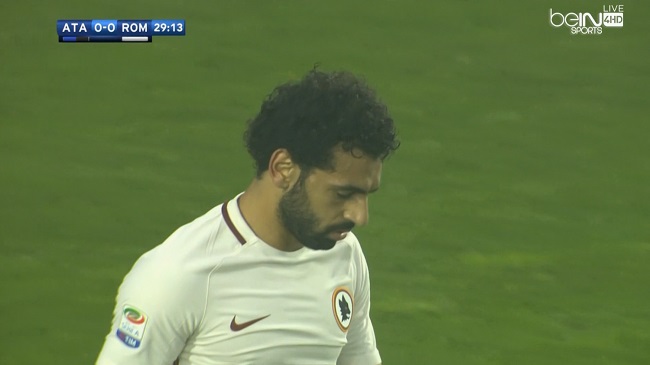 محمد صلاح يهدر فرصة هدف امام مرمي أتالانتا