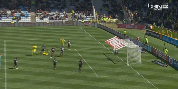 هدف نانت الرائع في مرمي نيس 1 0