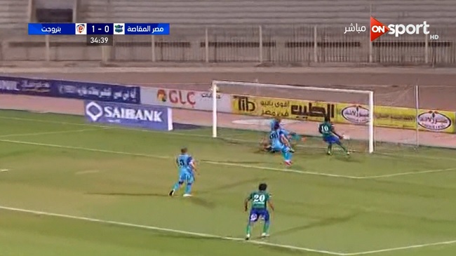 هدف نانا بوكو فى مرمى بتروجيت 1 1 الدورى المصرى