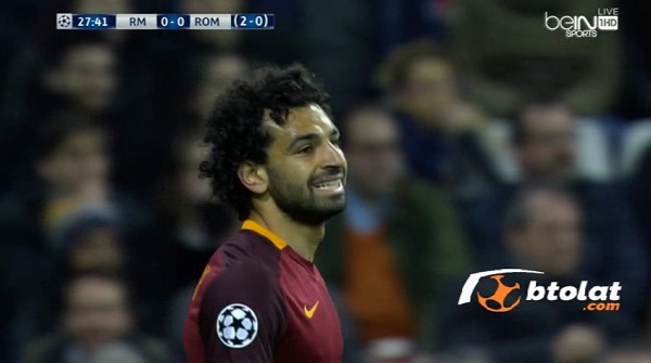 ملخص لمسات محمد صلاح في مباراة ريال مدريد وروما