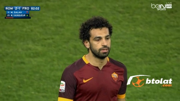 ملخص لمسات محمد صلاح في مباراة روما و فروزينونى الدوري الايطالي