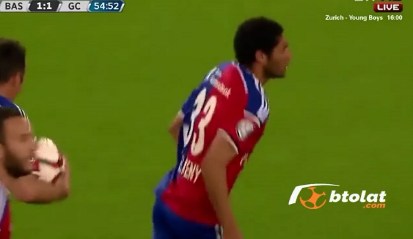 هدف محمد النني في مرمى جراسهوبر بالدوري السويسري