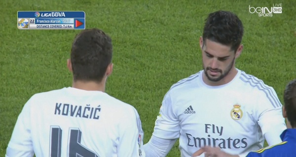 ايسكو غاضب من تبديله في مباراة ريال مدريد ولاس بالماس