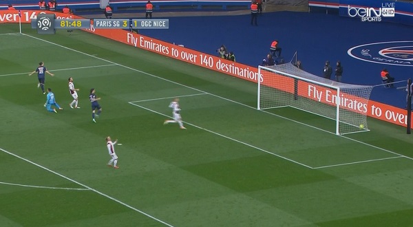 اهداف مباراة باريس سان جيرمان ونيس 4 1 الدوري الفرنسي