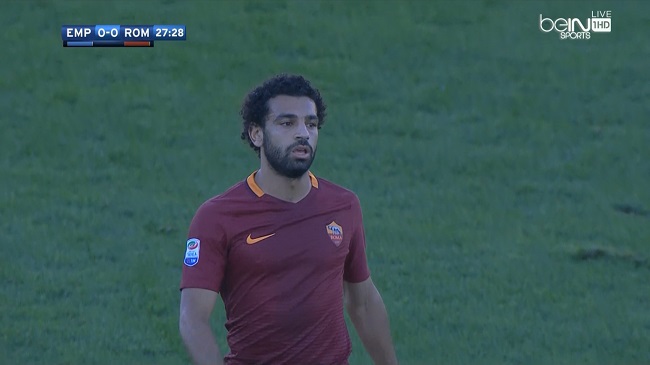 ملخص لمسات محمد صلاح في مباراة إمبولي وروما