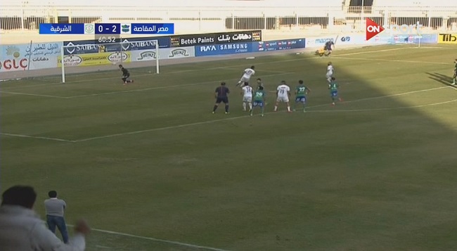 هدف حسام حسن فى مرمى مصر المقاصه 2 1 الدورى المصرى