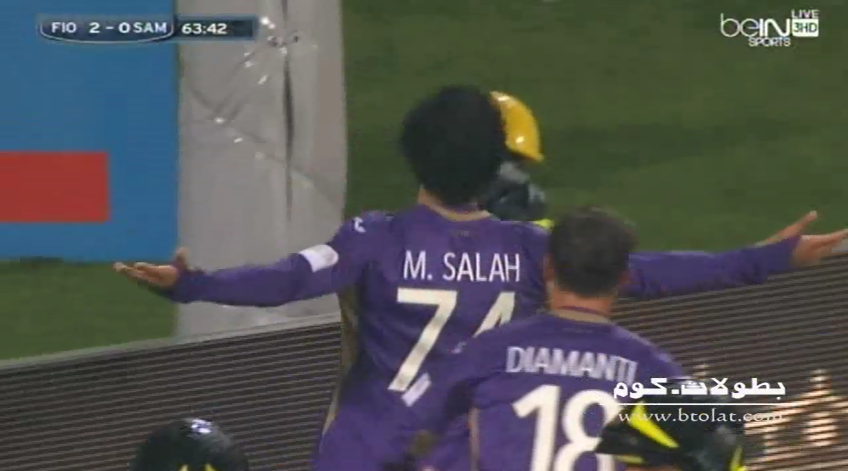 هدف محمد صلاح الرائع في مرمي سامبدوريا 2 0 الدوري الايطالي