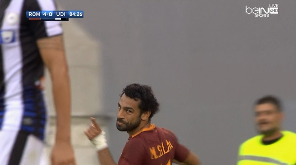 ملخص لمسات محمد صلاح في مباراة روما وأودينيزي الدوري الايطالي