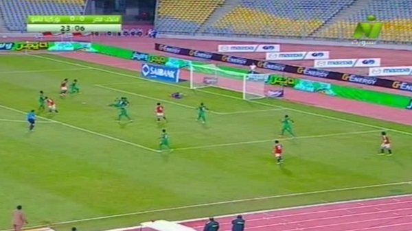 هدف مصر الاول في مرمي بوركينا فاسو 1 0