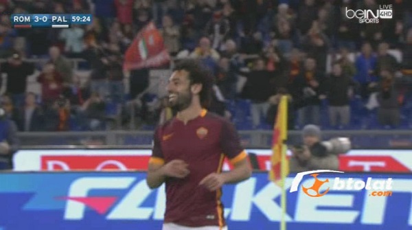 ملخص لمسات محمد صلاح في مباراة روما و باليرمو