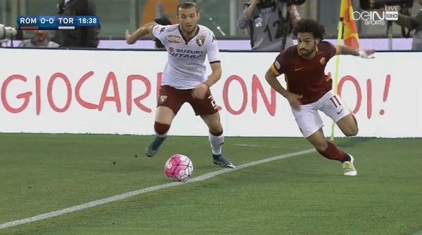 ملخص لمسات محمد صلاح في مباراة روما وتورينو الدوري الايطالي