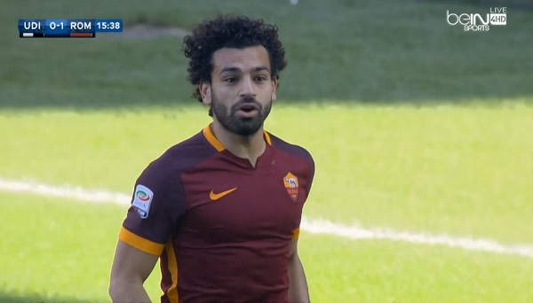 صلاح يصنع لدجيكو هدف روما الاول في مرمي أودينيزي