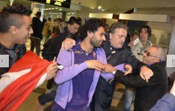 شاهد ماذا حدث عندما وصل محمد صلاح إلى فلورنسا