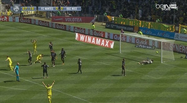 هدف فوز نانت علي نيس 1 0 الدوري الفرنسي