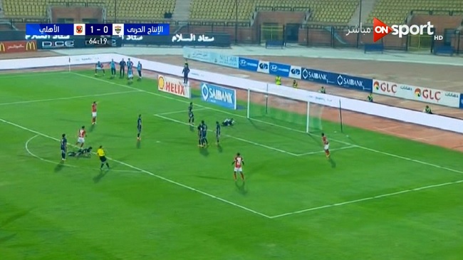 هدف عبدالله السعيد فى مرمى الانتاج الحربى 2 0 الدورى المصرى