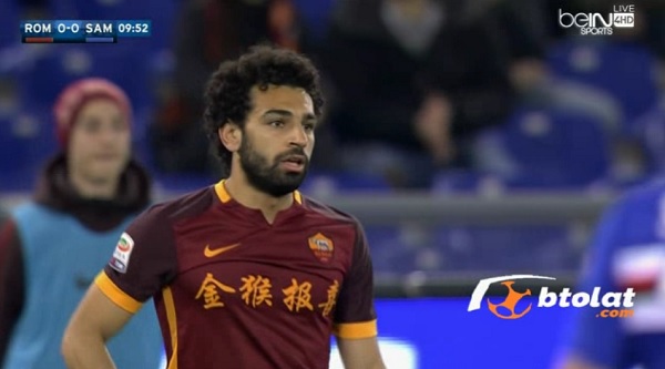 ملخص لمسات محمد صلاح فى مباراة روما و سامبدوريا 2 1 الدورى الايطالى