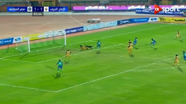 هدف نانا بوكو فى مرمى الانتاج الحربى 2 1 الدورى المصرى