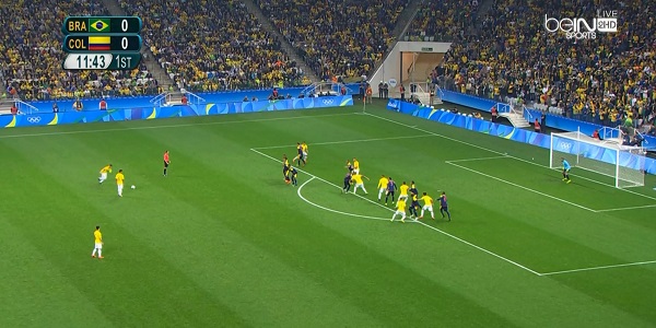 هدف نيمار الرائع في مرمي كولومبيا 1 0 الاولمبياد