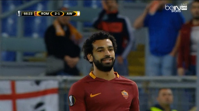 ملخص لمسات محمد صلاح في مباراة روما واوستريا فيينا