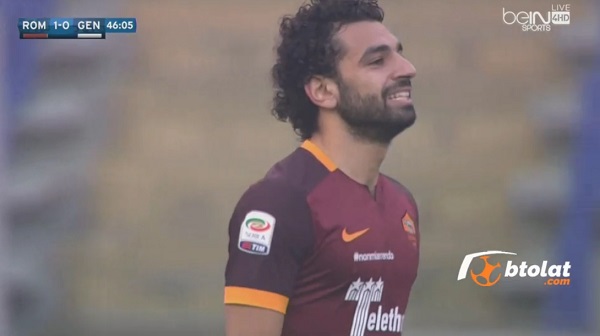 ملخص لمسات محمد صلاح في مباراة روما وجنوي