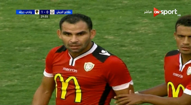 طرد احمد عيد عبد الملك في مباراة طلائع الجيش ووادي دجله