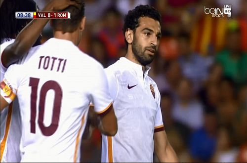 ملخص لمسات محمد صلاح في مباراة روما وفالنسيا