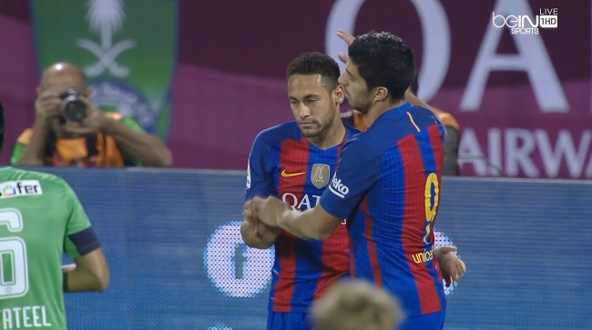هدف نيمار في مرمي الاهلي السعودي تعليق فهد العتيبي