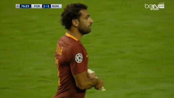 ملخص لمسات محمد صلاح في مباراة بورتو وروما دوري أبطال أوروبا