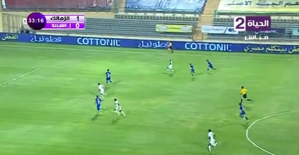 مهارة وأنانيه شيكابالا تتسبب في ضياع فرصة الهدف الثاني