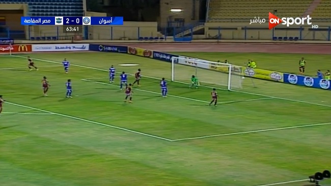 هدف نانا بوكو الثانى فى مرمى اسوان 3 0 االدورى المصرى