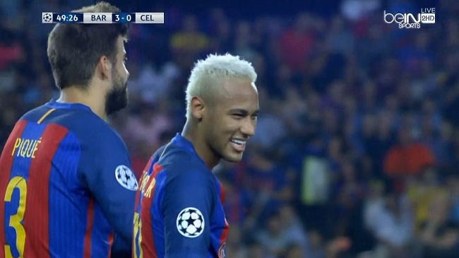 هدف نيمار الاول الرائع فى مرمى سلتيك 3 0 دوري أبطال أوروبا