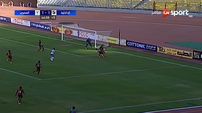 هدف احمد كابوريا الرائع في مرمي الداخليه 2 1 الدوري المصري